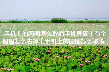 手机上的圆圈怎么取消手机屏幕上有个圆圈怎么去掉「手机上的圆圈怎么取消」